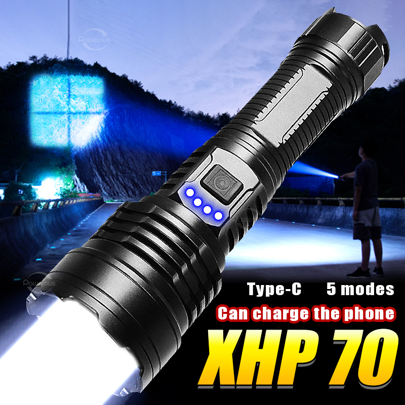 Outdoor Power Repair - XHP70.3 충전식 손전등 26550 배터리 사용