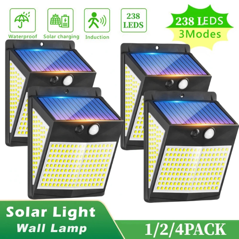 Outdoor Power Outlet Solar - 238 LED 태양광 조명, 야외 정원