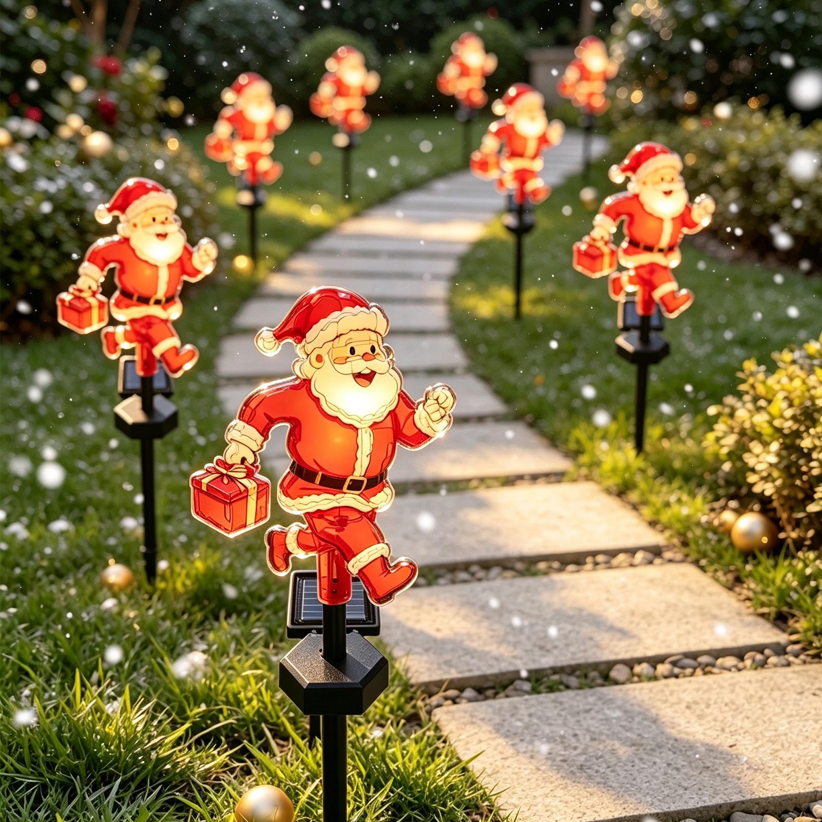 크리스마스 산타클로스 정원 장식용 태양광 조명 1개 ( - Outdoor Solar Power Xmas Lights 리뷰 및 가격