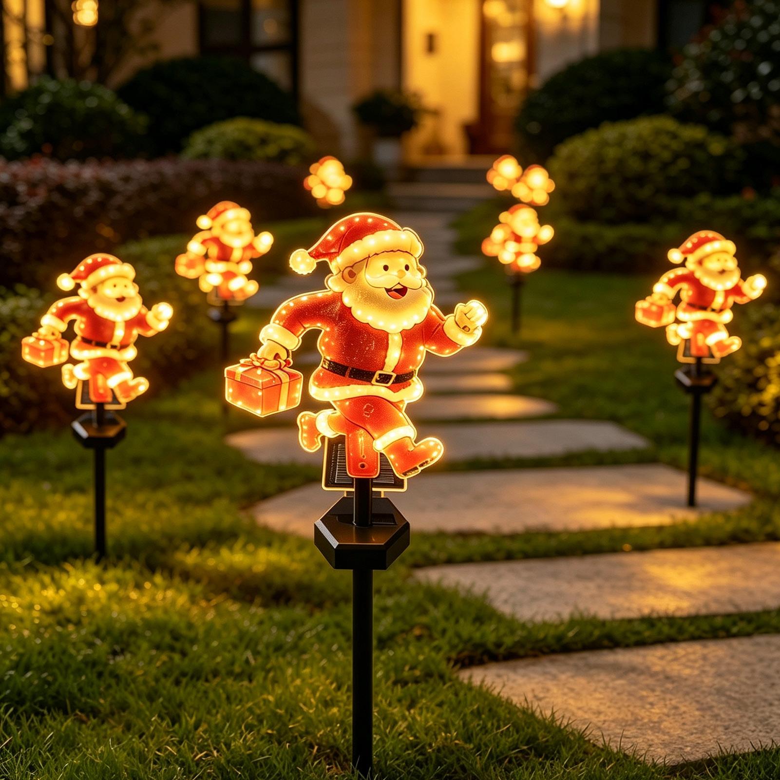 크리스마스 산타클로스 정원 장식용 태양광 조명 1개 ( - Outdoor Solar Power Xmas Lights 리뷰 및 가격