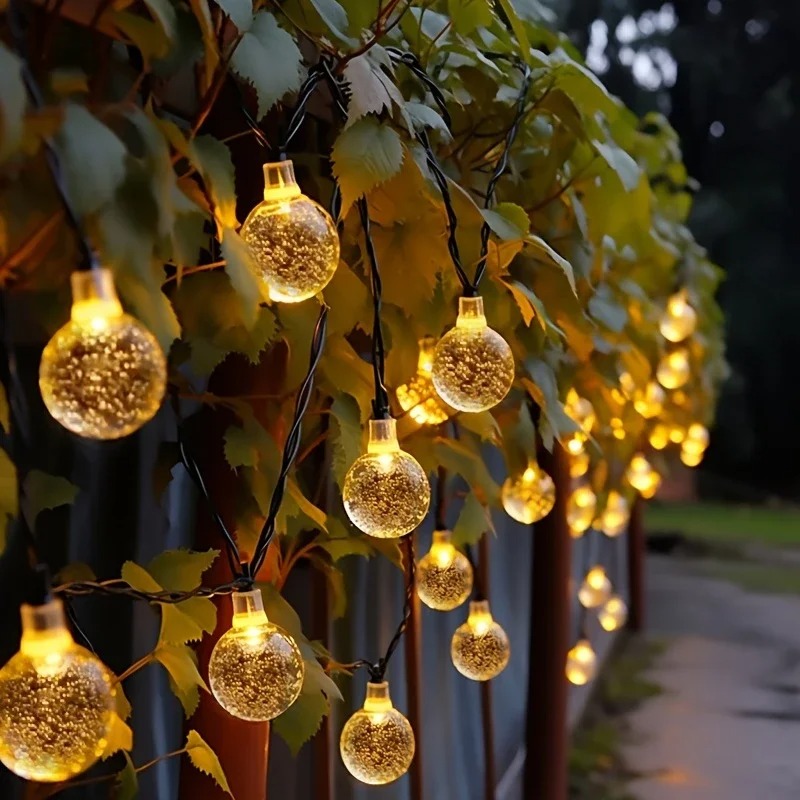 태양광으로 작동하는 따뜻한 흰색 및 다채로운 7M 50 - Outdoor Solar Power Xmas Lights 리뷰 및 가격