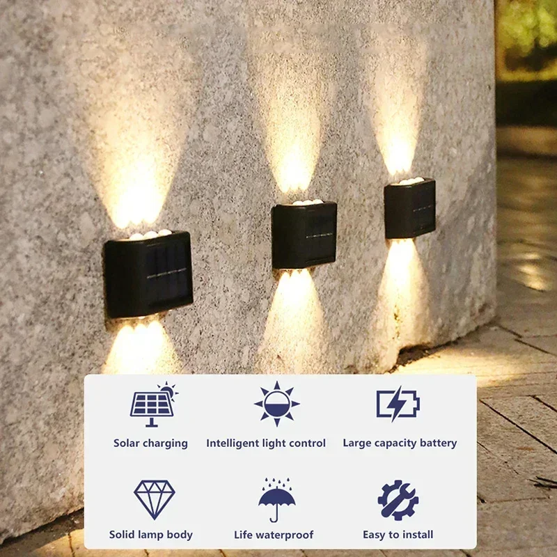 LED 태양광 조명 야외 방수 솔라 벽등 위아래 발광  - Outdoor Power Outlet Solar 리뷰 및 가격