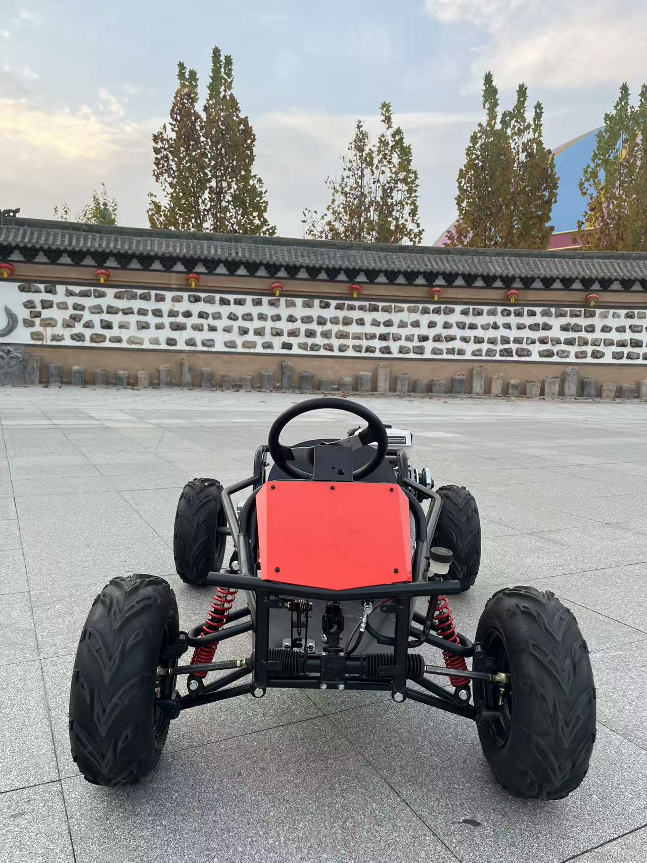 스티어링 휠 가스 구동 212cc 4행정 8인치 전지형 - Outdoor Power Wheels 리뷰 및 가격