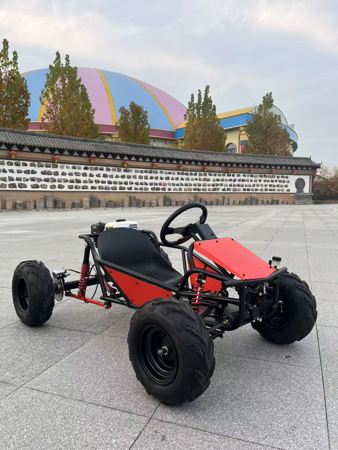 스티어링 휠 가스 구동 212cc 4행정 8인치 전지형 - Outdoor Power Wheels 리뷰 및 가격