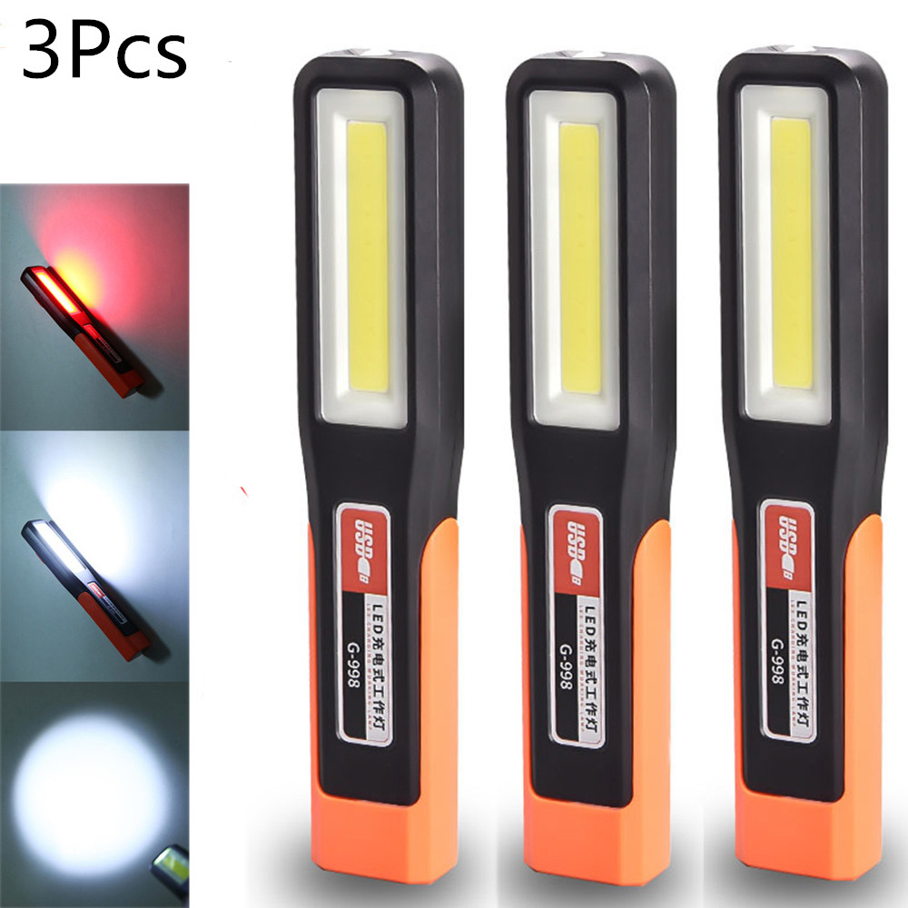 3pcs 강력한 COB LED 작업 조명 차고 정비공  - Outdoor Power Repair 리뷰 및 가격