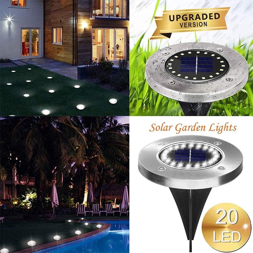 태양광 LED 지중등 20 LED 야외 디스크형 정원등 - Outdoor Power Outlet Solar 리뷰 및 가격