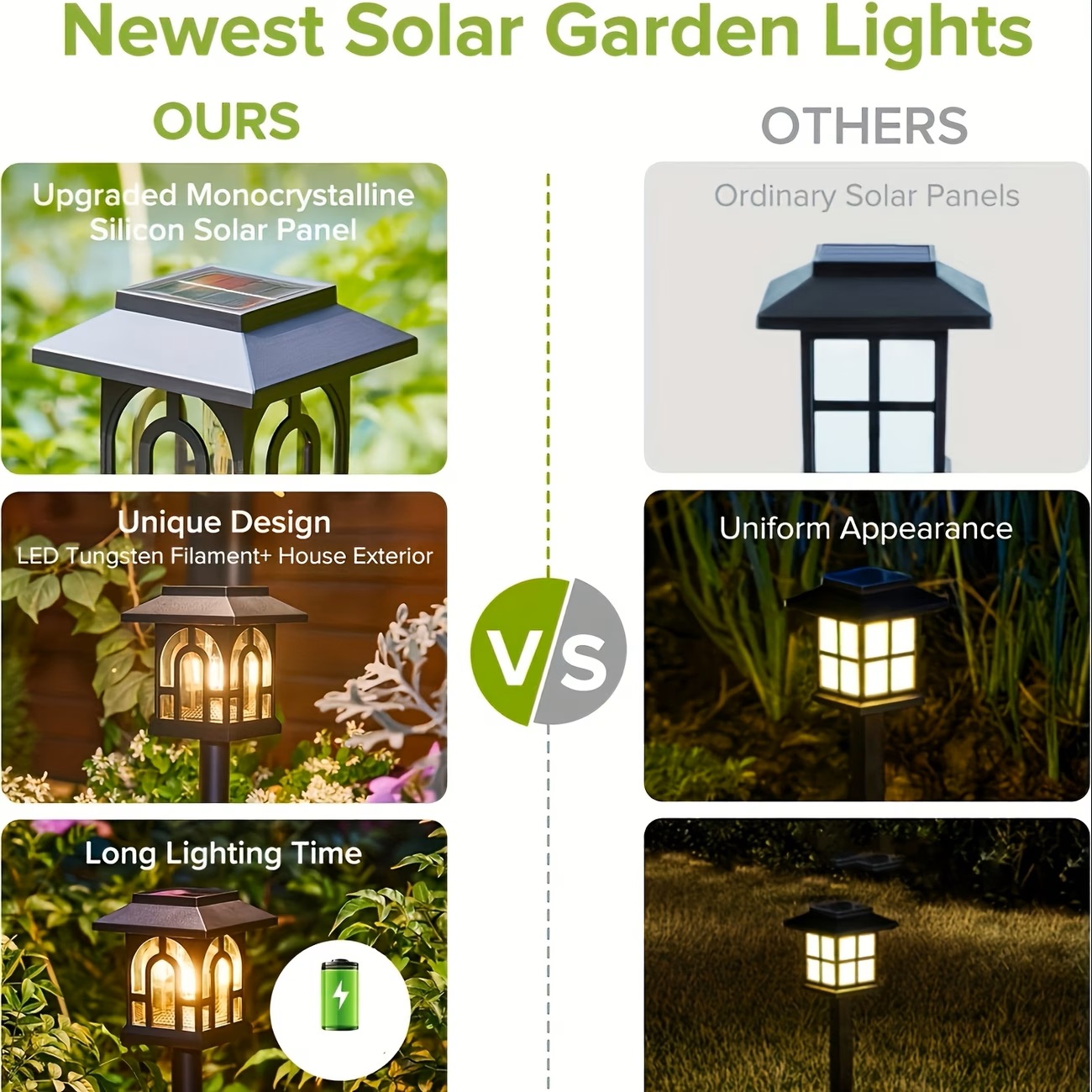 10팩 태양광 정원등, 방수 야외 조명, 정원, 마당, - Outdoor Power Outlet Solar 리뷰 및 가격