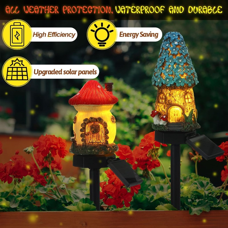 새로운 태양광 수지 꽃집 조명, 안뜰 장식 조명, 잔디 - Outdoor Power Outlet Solar 리뷰 및 가격