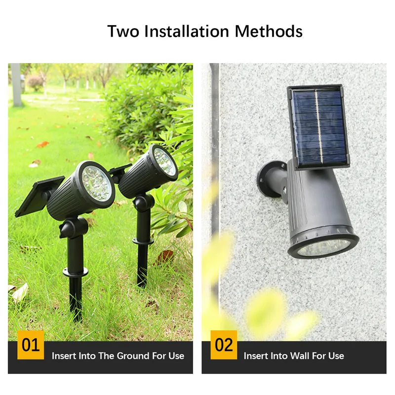 1/2개입 태양광 조경등 9LED 조절식 매립형 벽 스 - Outdoor Power Outlet Solar 리뷰 및 가격