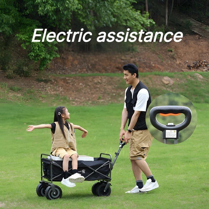 전동 접이식 캠핑 트롤리, 바퀴가 달린 접이식 다용도  - Outdoor Power Wheels 리뷰 및 가격