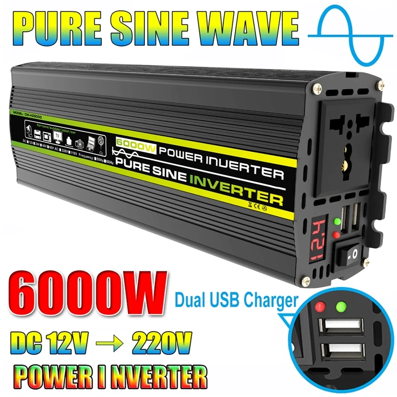 6000W DC12/24V AC 220V 순수 사인파  - Outdoor Power Transformer 리뷰 및 가격