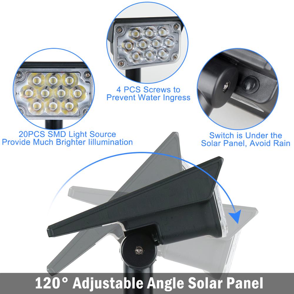 T-SUNRISE 1-4pcs 20LED 태양 정원 빛 - Outdoor Power Outlet Solar 리뷰 및 가격